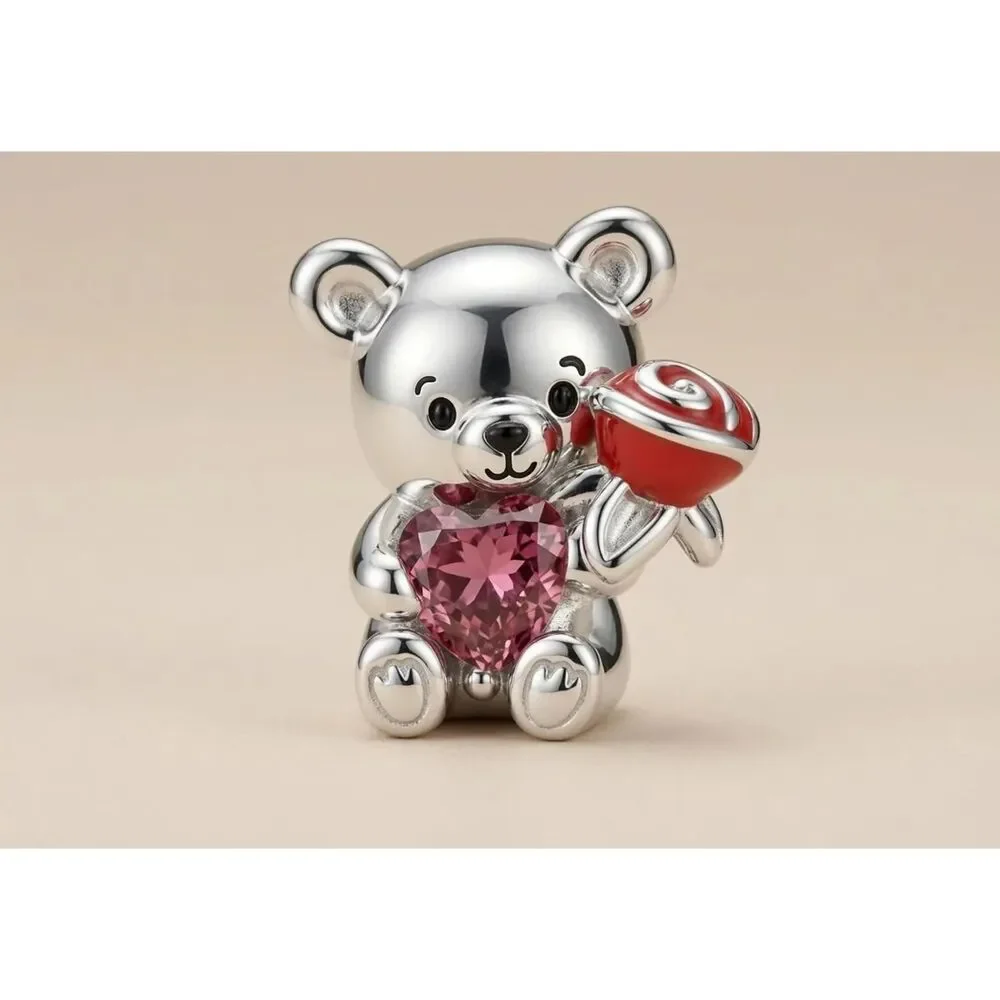 925 Sterling Silver teddy bear